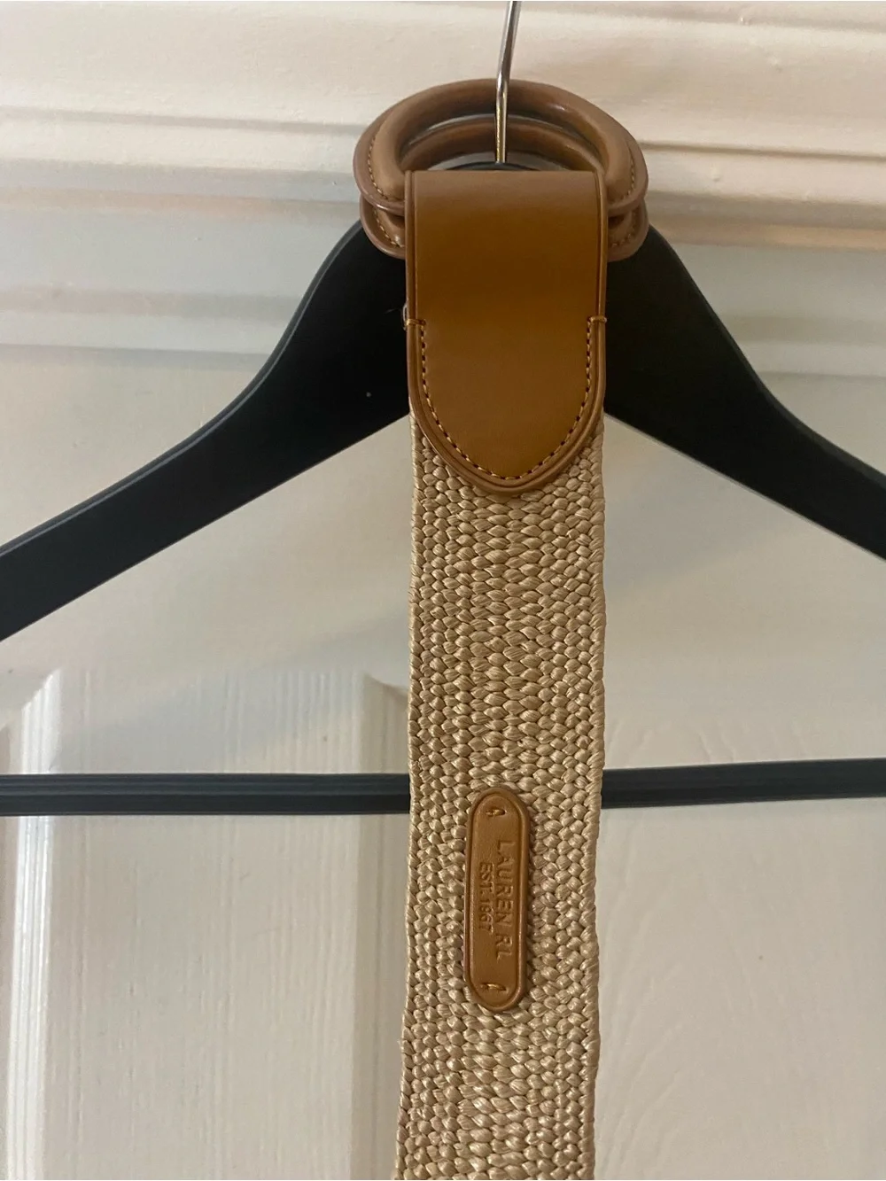 Lauren Ralph Lauren Women’s Tan Woven Belt. Size Small. NWOT.